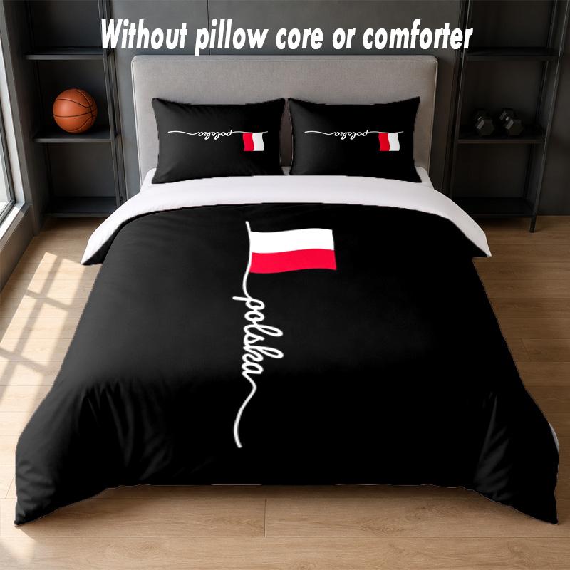 Set Biancheria da Letto Design Polonia 1 Copripiumino + 2 Federe Morbido Traspirante Biancheria da Letto per la Casa