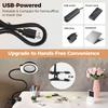 3 Modes Dimmable Magnifier with Light 5X Lighted Desk Lamp Durable Night Clip  Jewelry Making