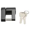 Black 1 4in Trailer Lock Zine Alloy Anti Theft Trailer Hitch Coupler Lock with 2 Keys for RV Truck Camper