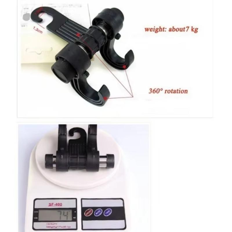 2Pcs Universal Car Seat Back Storage Hook Sundries Hanger Bag Holder Multifunction Car Hooks Vehicle Storage Organizer