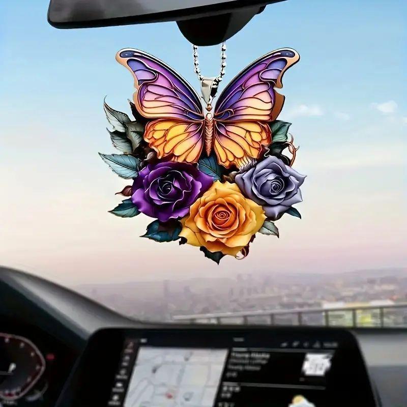 

Acrylic Cute Car Hanging Ornament Backpack Keychain Christmas Gift Decoration 1