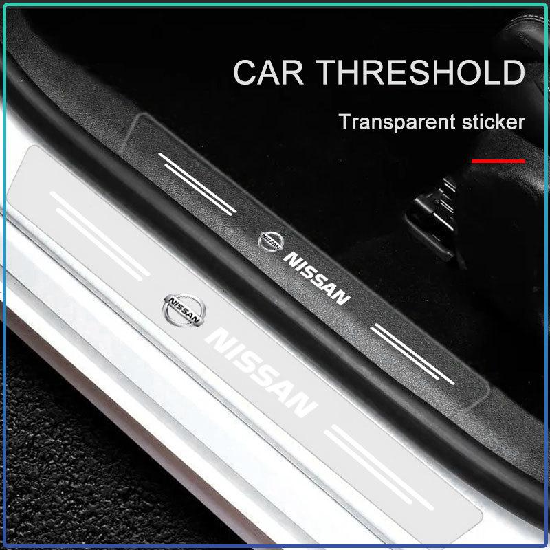 Car Stickers Auto Threshold Protection Sticker Car Accessories For Nissan Nismo Almera Tiida Juke Teana Qashqai 350Z 370Z GTR