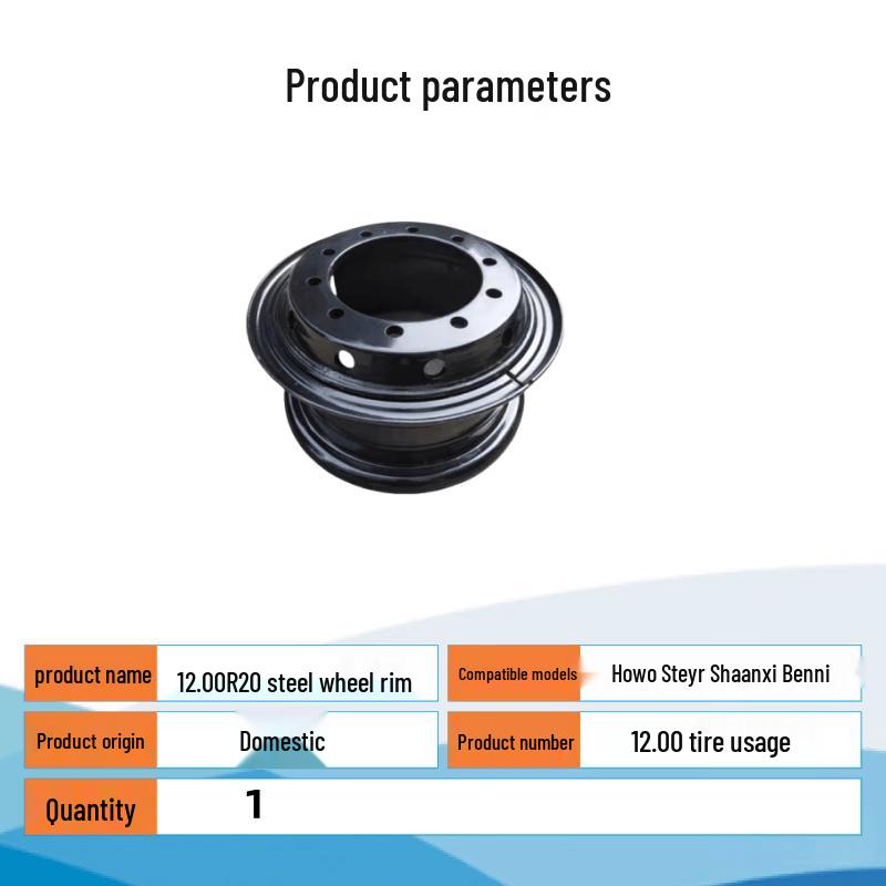 Heavy-Duty Truck Steel Wheel Rim 12.00R20