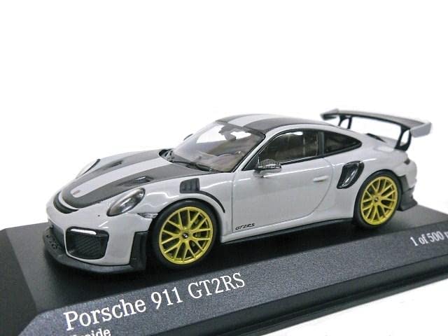 Minichamps Scale Porsche 911 GT2 RS Weissach Package Gold Rim 2018 1/43 (Chalk)