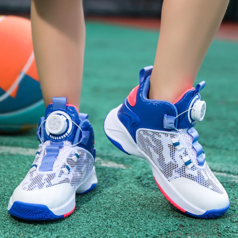 31-42 Kids Lagre Size Convenient and Fashionable Sports and Leisure Shoes High Top Basketball Shoes Sport Shoes