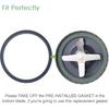 7 Pieces Nutribullet Blender Cups & Blade Replacement Set 32oz Huge Cup with 1 Flip-Top To-Go Lid and 1 Lid Ring & Premium Extractor Blade with
