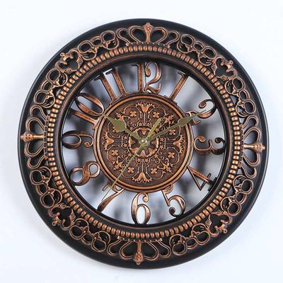 12-palcové domáce dekorácie v severskom štýle Vintage číselné okrúhle nástenné hodiny