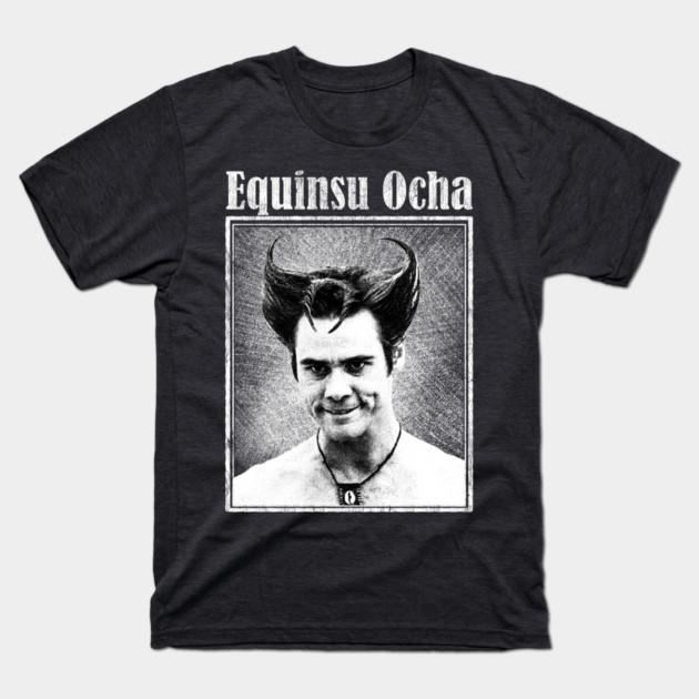 Jim Carrey Ace Ventura Diable Blanc graphique Vintage T-shirt Unisexe Col Rond 100% Coton Manches Courtes Y2k Surdimensionné Pop Tee