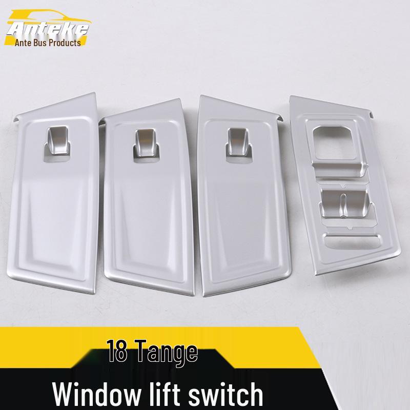 18 Tange Glass Lift Switch Sequins: Window Lift Armrest Decorative Frame Sticker