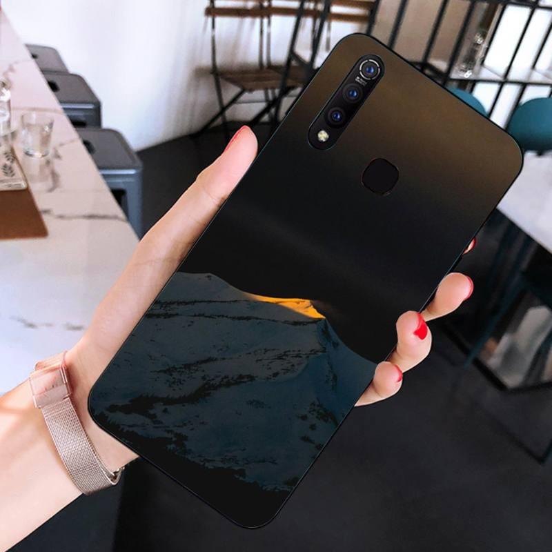 Beautiful Cold Mountain Phone Case For Huawei Mate 40 30 20 10 Pro Lite Nova 9 8 5T Y7p Y7 Soft Black Phone Cover