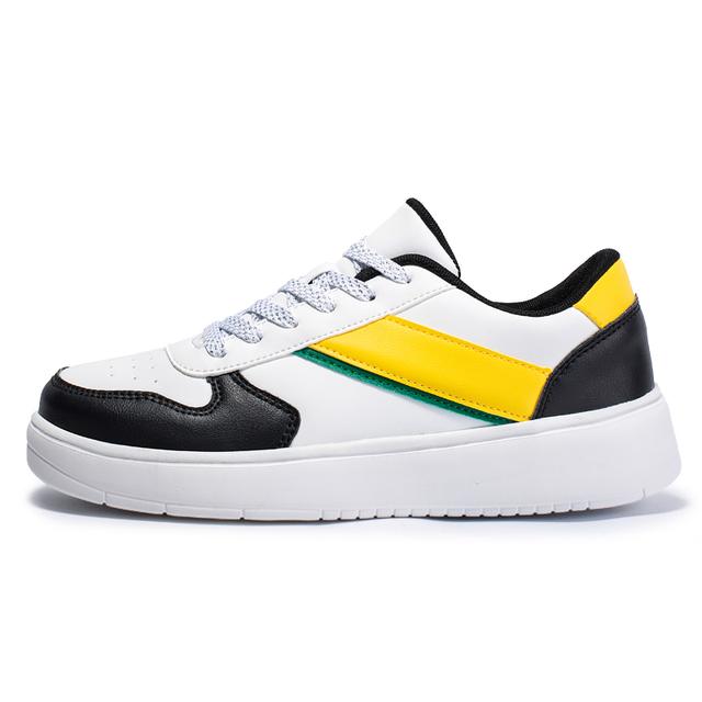 

Модная мужская обувь. Новая трендовая универсальная повседневная обувь. Мужская легкая дышащая удобная нескользящая спортивная обувь на плоской подошве. 40 белый