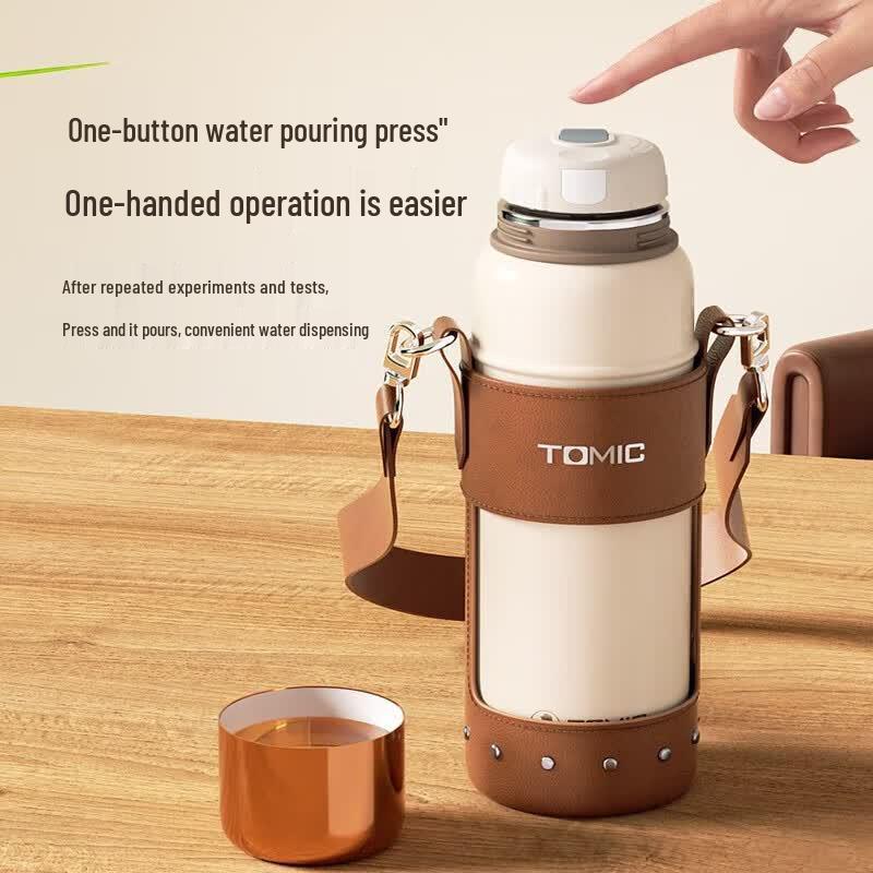 Temeike 600ml Ceramic Lined Tea Infuser Thermos