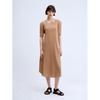 Lapli Curved Neck Flared Long Dress Lpopm125018