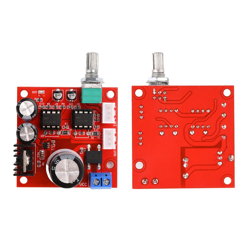 Dual NE5532 Preamplifier Board Amplifier Module Single Supply Dual Op Power Amplifier Front Stage Board Portable Ampli Module