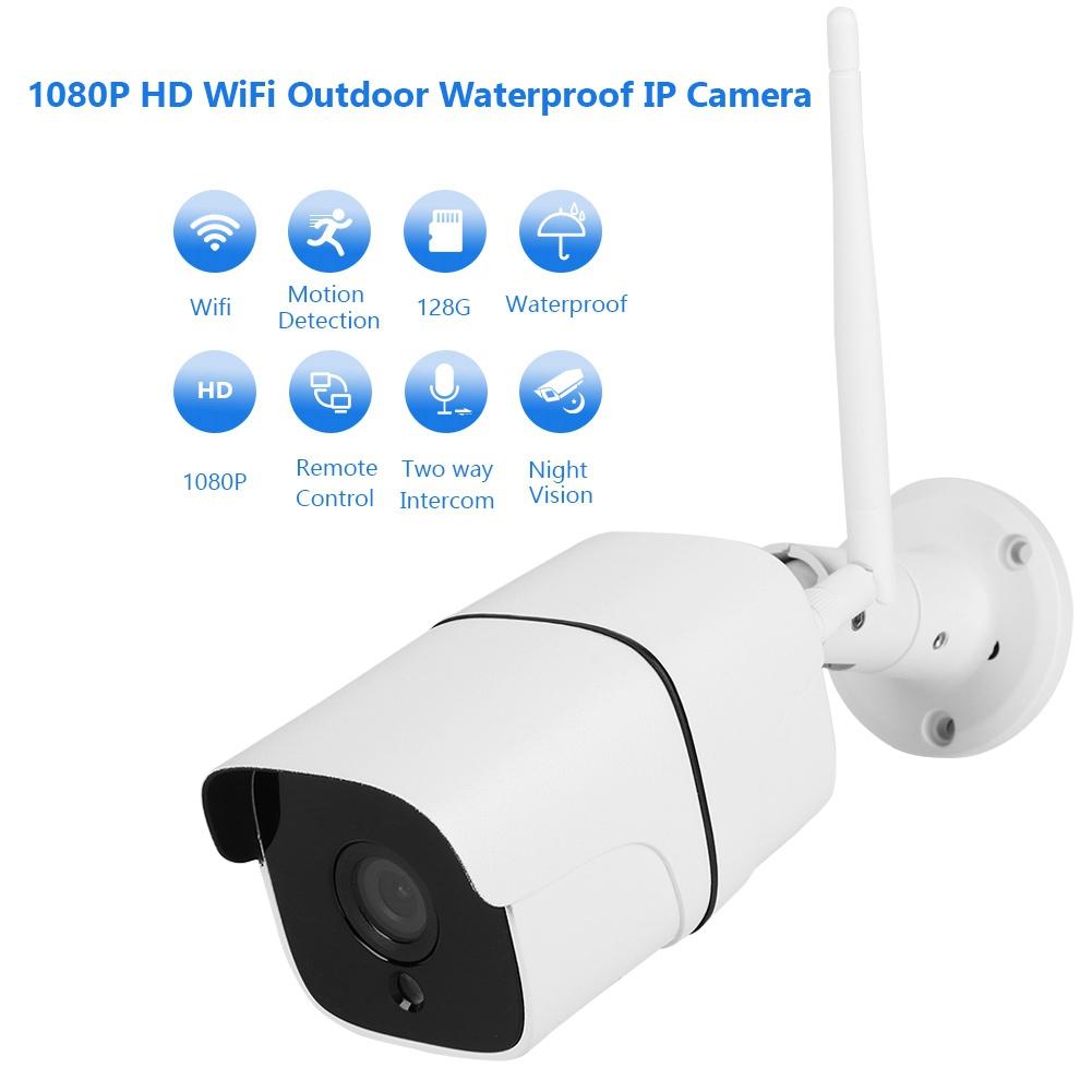 1080P HD WiFi Outdoor Waterproof IP Bullet Camera Wireless Night Vision Security CCTV Camera