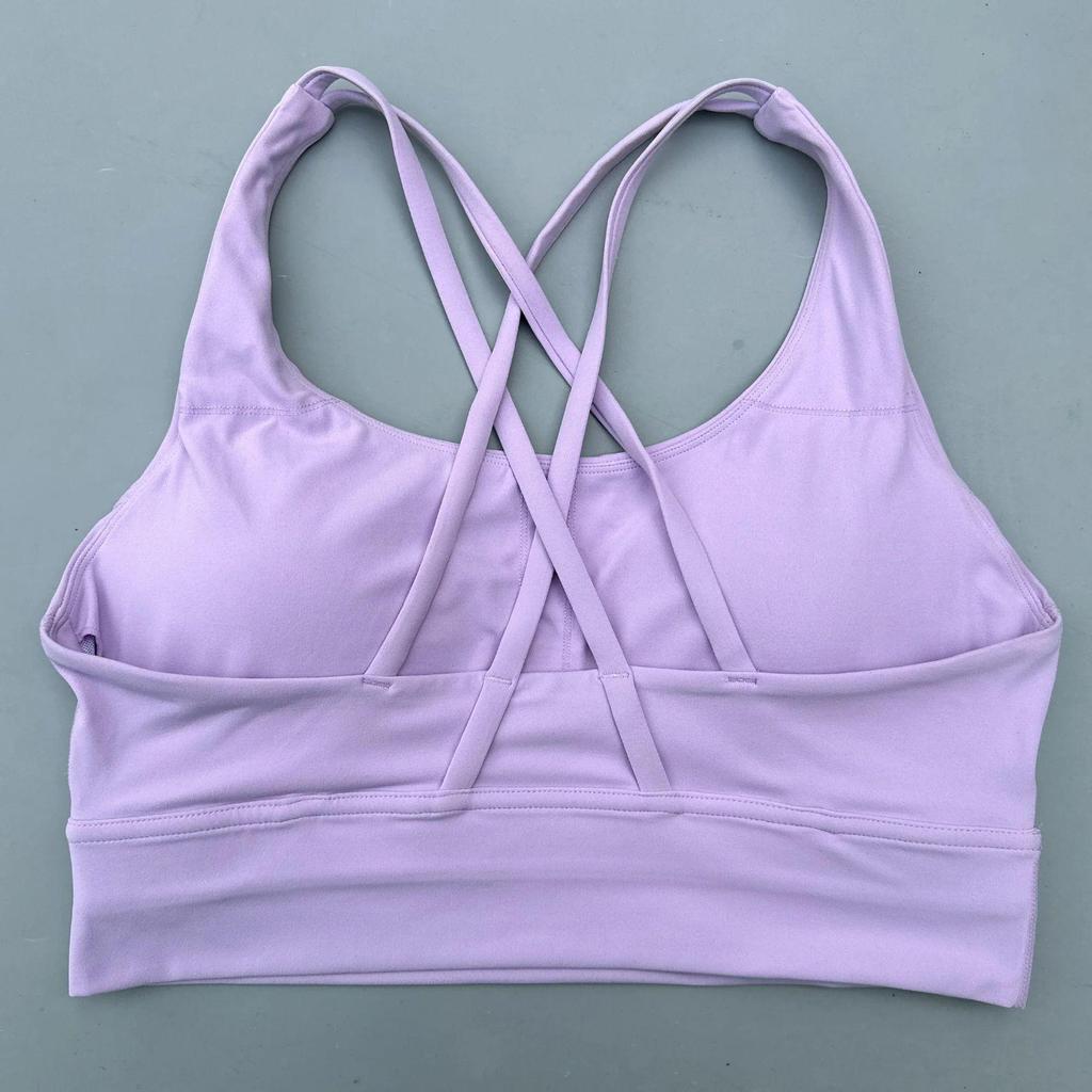 Women's Shockproof Multi-Strap Sports Bra with Chest Pad