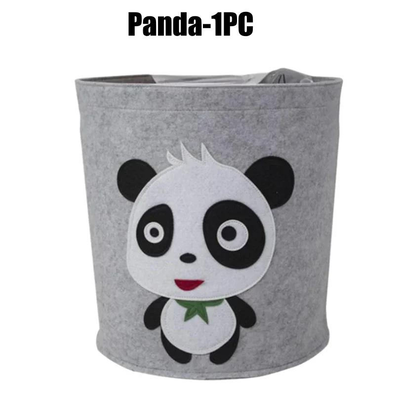 Foldable Cartoon Kids Sundries Organizer Household Items Home Storage Felt Laundry Basket Laundry Bag Storage Baskets Organizer