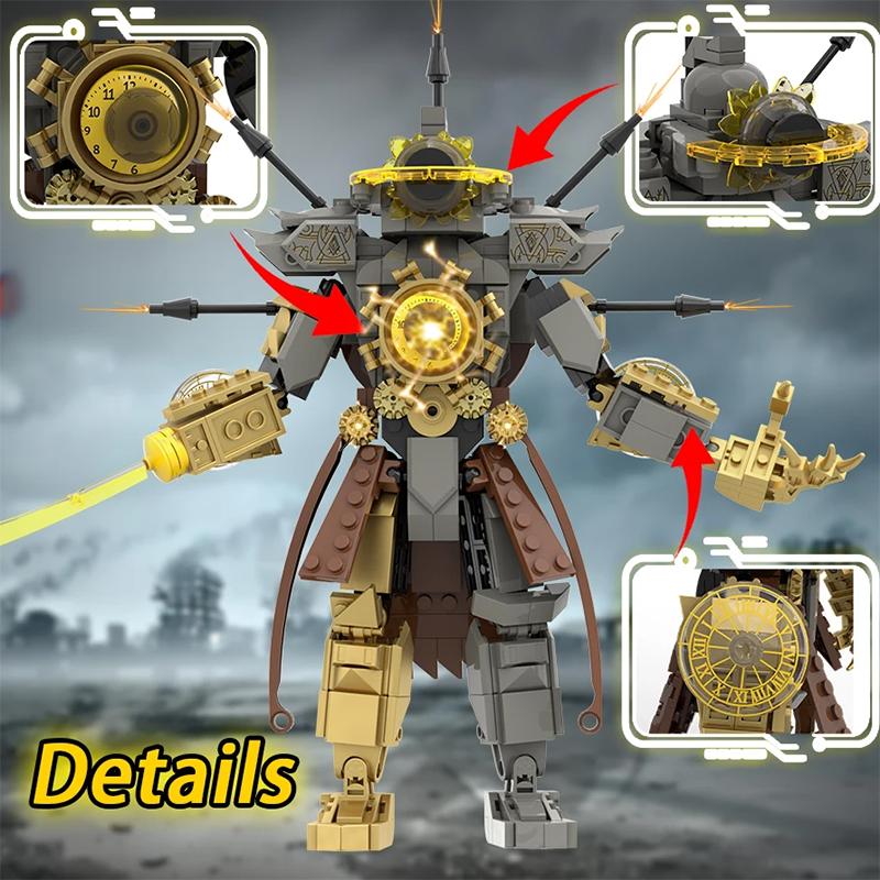 Νέα Skibidi Toileted Κτίρια Μπλοκ Titan Clock King 2.0 TVman Cameraman Speakerman Τούβλα Παιχνίδια για Παιδιά Δώρο Γενεθλίων Πάσχα