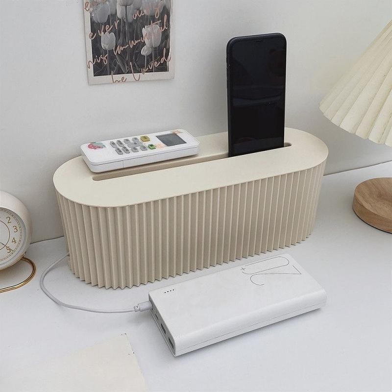 Large Capacity Wire Management Box Dustproof Desktop Organizer for Power Strips Chargers Cables Data Line Storage Case