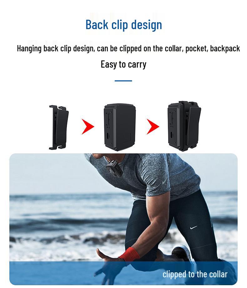 MD31PIR HD-Kamera: 11H Akku, Infrarot-Nachtsicht, Bewegungserkennung, Outdoor-Sport-Clip-Recorder