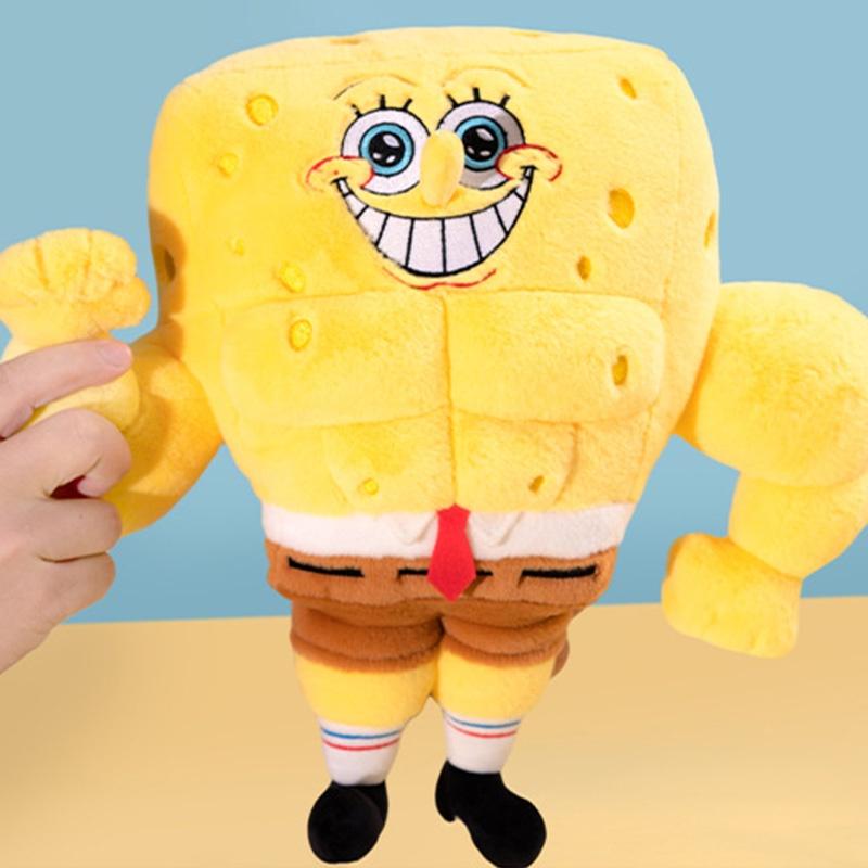 New Authentic Spongebob Muscle Plush Toy For Fitness Enthusiasts Gift Wholesale