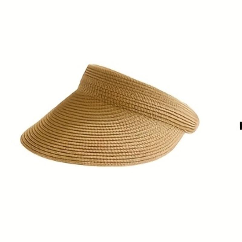 New spring sun hat for women's outdoor travel sun hat with large eaves and foldable roof beach straw hat