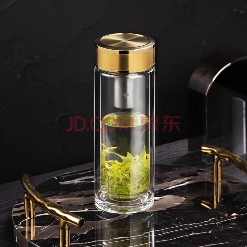 Insulated Double-Layer Glass Tea Infuser Mug
