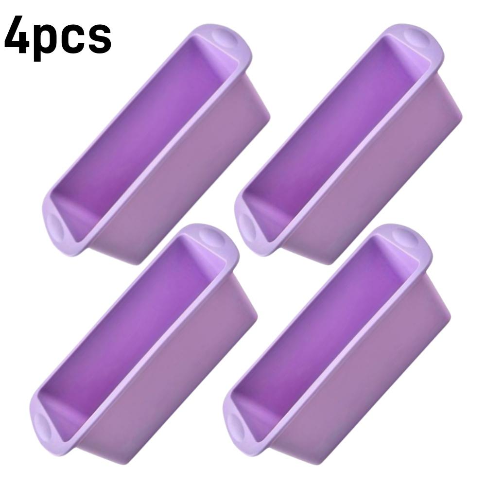 1/4pcs Non-Stick Loaf Pans Flexible Silicone Rectangle Cake Pan for Baking Bread BPA Free Brownie Toast Mold Kitchen Essentials