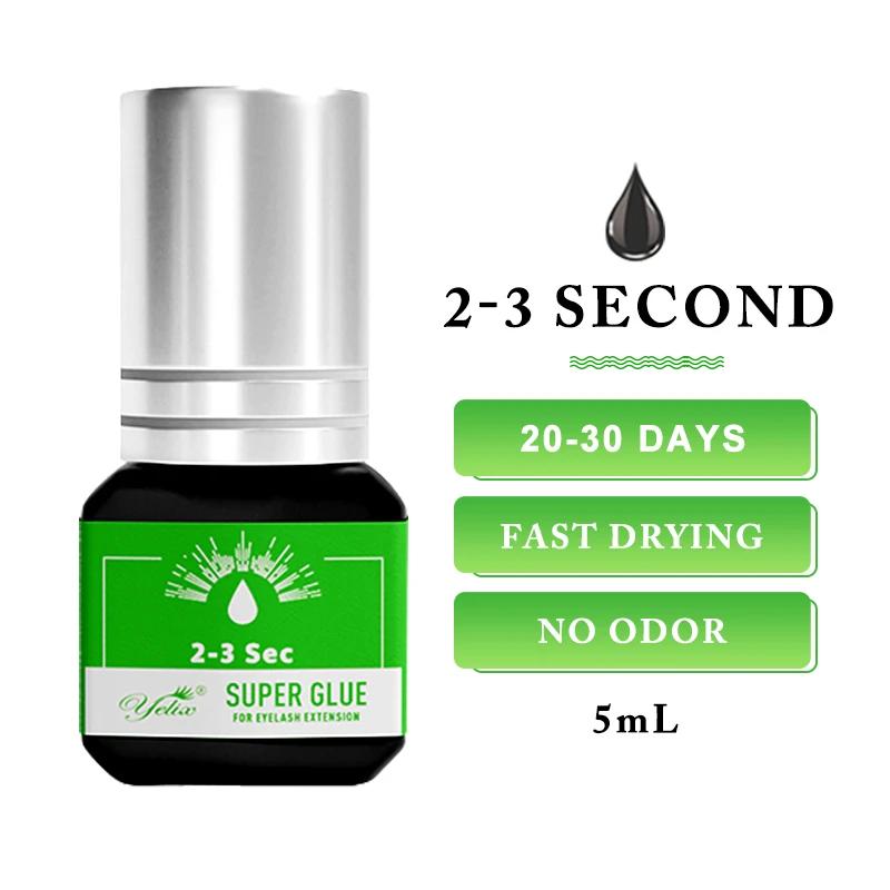 

Клей для наращивания ресниц Yelix, быстросохнущий, 0,5–1 сек., клей для отдельных ресниц, чувствительный глаз, черный/прозрачный клей для наращивания ресниц