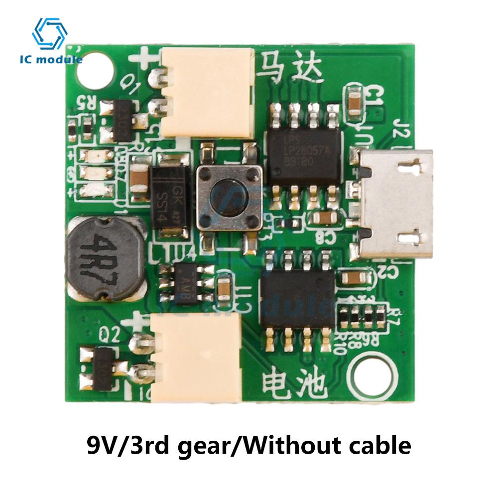 USB Small Fan Circuit Board 3.7V Battery Charger Module  Micro USB Fan Governor Wind Speed Controller