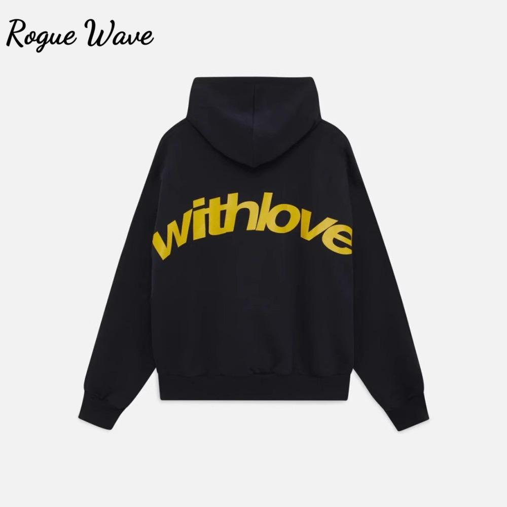 RogueWave American 2000 Clothes Harajuku Style Personalized Wear Logo Hoodies Women's Sweatshirts Gothic Oversized Hoodies Streetwear Tops