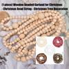 DIY Wooden Bead Garlands For Christmas Tree Decorations Family Crafting Activity Holiday Party Hanging Ornament
