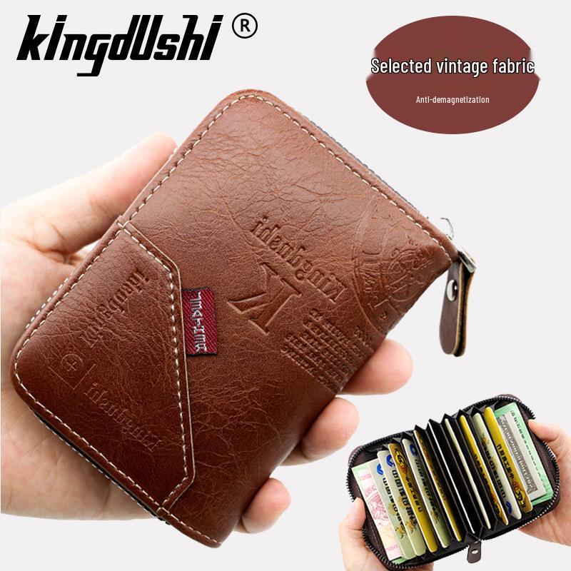 In Stock: 2023 Urban Minimalist PU Leather Card Holder - European & American Style