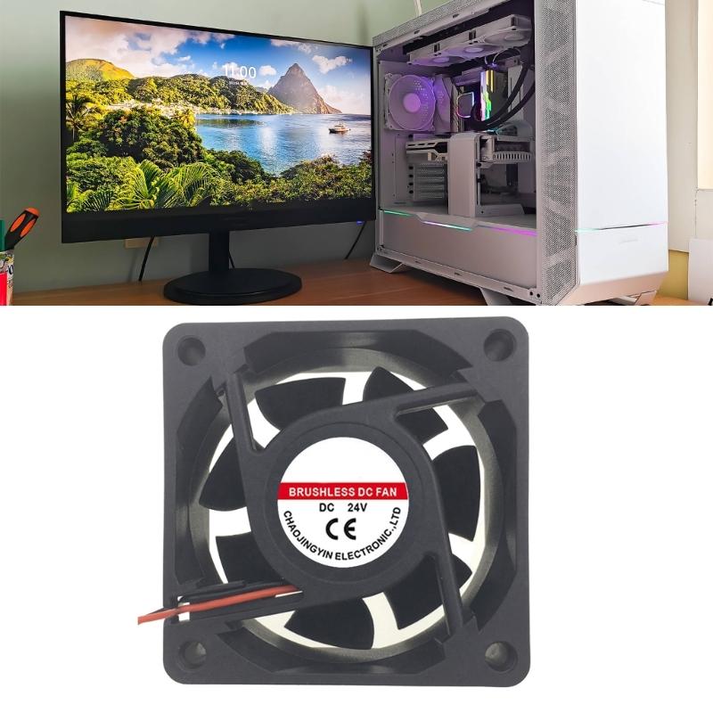 Powerful 60mm Computer Cooling Fan For Gaming PC Servers Heat Dissipation Computer Router CPU Cabinet Accessories