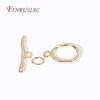 18K Gold Plated Oval Shape O Toggle Clasps,Fashion Bracelet/Necklace Connect Clasps For Jewelry Making DIY Accessories