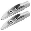 2pcs Set 316 Stainless Steel Railing Mount Silver Ship Rail End Handrail End  Watercraft