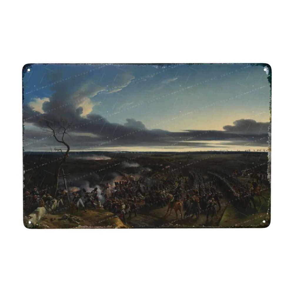 Oil Painting Style Retro Characters Landscapes Metal Tin Sign Wall Poster