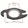 Motorcycle Exhaust Leak Repair Kit For Yamaha/Apulia 50cc Racing Gasket And Pin Set Exhaust Pipe Gasket Screw Double Punch