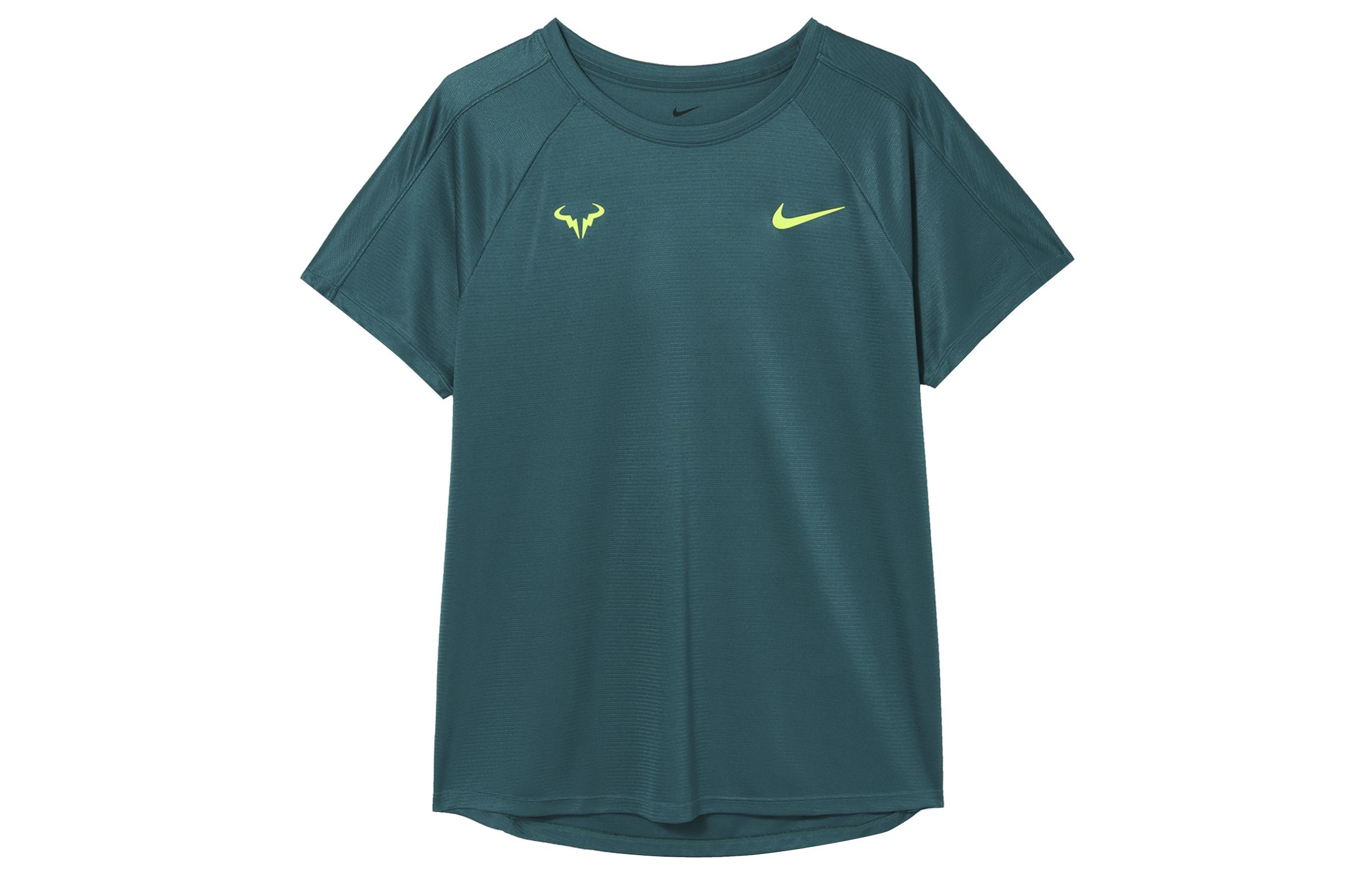 Мужская теннисная футболка Nike ChallengerRAFA DRI FIT SS24 Цвет: Geode Water Duck Cyan DV2888-381 L