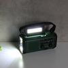 Solar Powered AM FM Radio SOS Alarm Type-C Charging Emergency Radio with LED Flashlight Multifunctional Reading Lamp for Camping