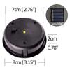 1pc Solar Light with LED Bulb Replacement Top Solar Panel Cover Replacement Light, Bulb Replacement Part for Outdoor