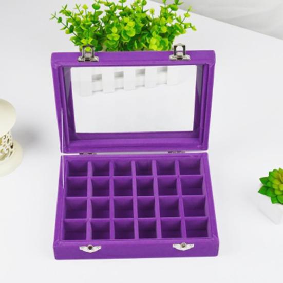 Holder Case Lightweight Portable Women Mirrow Compact Jewelry Holder Case for Brooch