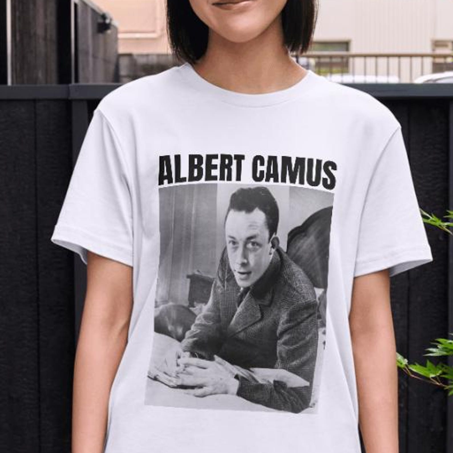 Unisex Albert Camus Shirt, Philosophy Gift, Philosophy Shirt, Gift for Philosophy Student, Albert Camus Print M