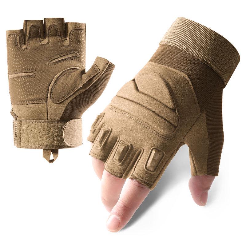 Men's Z902 Outdoor Half-Finger Tactical Gloves for Cycling, Sports, and Military Training