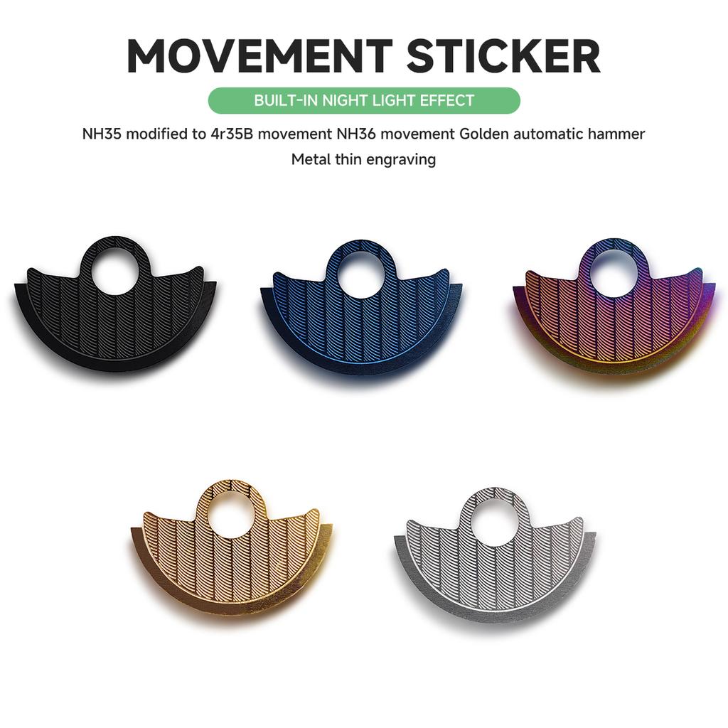 NH35 NH36 Automatic Hammer Rotor Metal Patch Fits NH34 4R35 4R36 NH35 NH36 NH38 7S Movement SKX007 Watch Movt Repair Guard