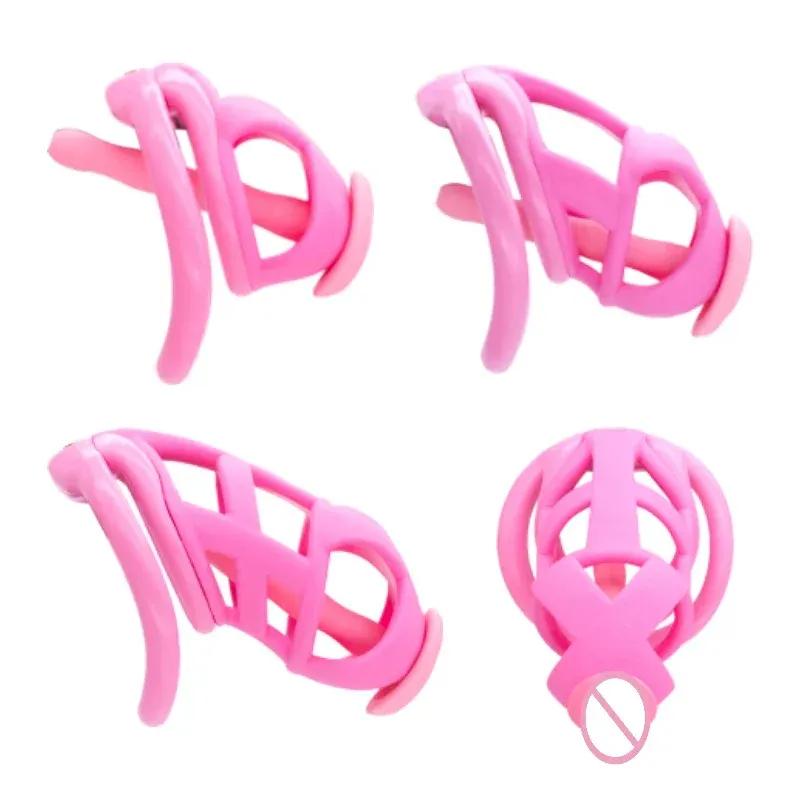 2025 Cobra Chastity Cage Embedded Small Lock with Catheter Cock Lock Male Abstinence Escape Prevention Adult Erotic Sex Toys