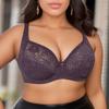 1 Stück Damen-BH in Übergröße, ultradünn, halbtransparent, Spitze, sexy, atmungsaktiv, Stahlring, Körbchen Französische Eleganz CDE