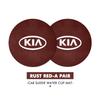 MYMX8 Car Suede Coaster Anti-Slip Water Cup Pad Bottle Holder Mat Accessories For KIA Ceed Sportage Rio K2 Optima Cerato Proceed Venga