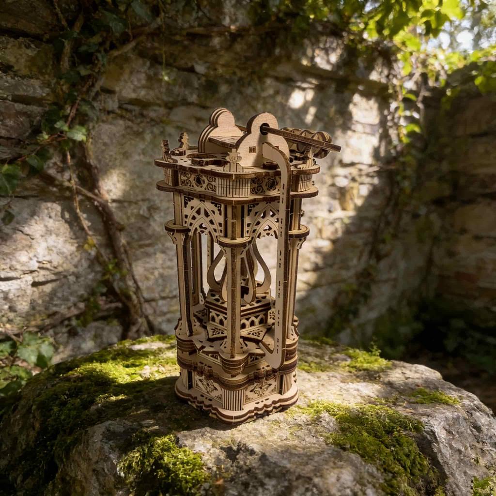 Tang Dynasty Lantern Wooden Toy Puzzle DO-IT-YOURSELF Wooden 3D Tang Lantern Assembly Learning Birthday Present Christmas Present