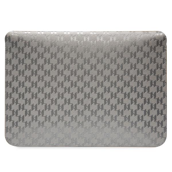 Karl Lagerfeld Sleeve Klcs14Sakhpcg 14 Srebrny/Silver Saffiano Monogram Choupette